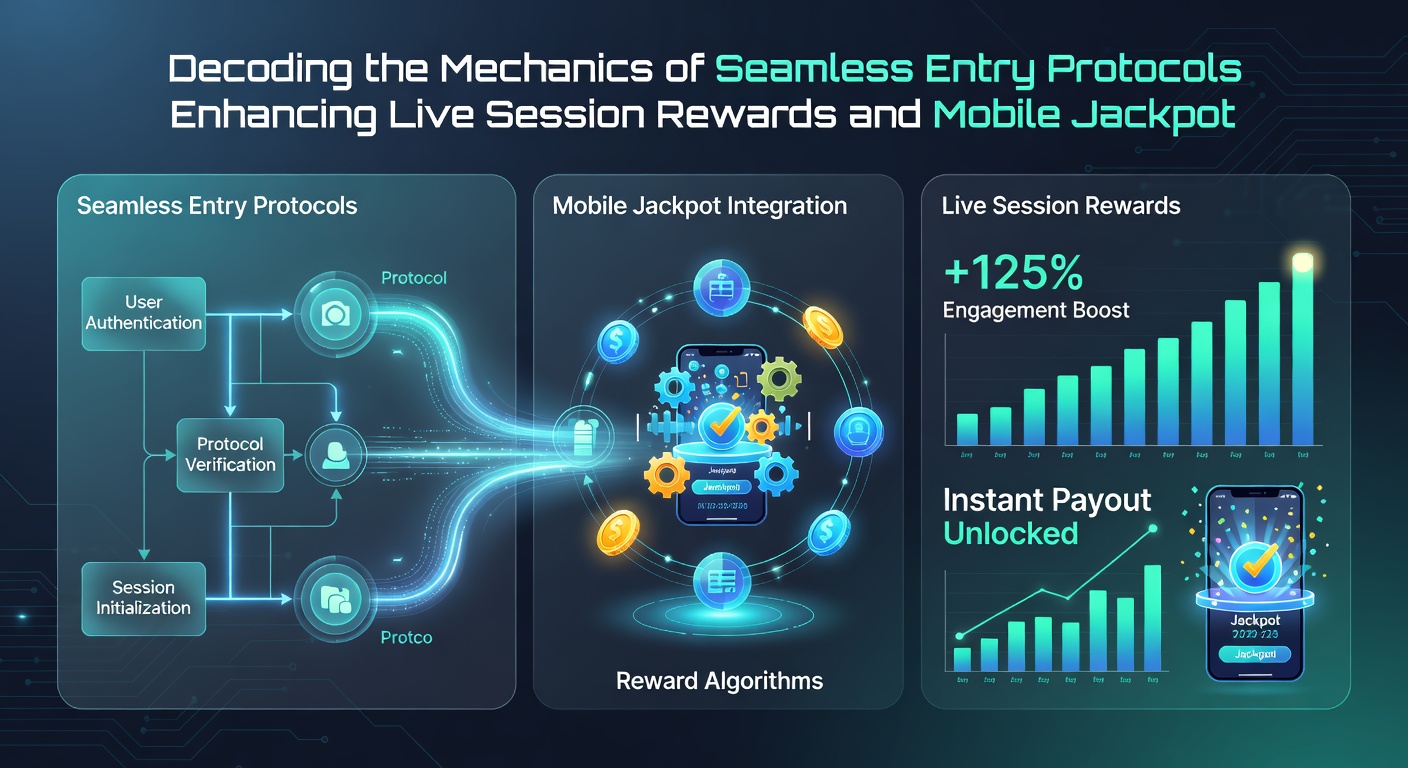 Illustration der Integration von Einstiegsprotokollen mit mobilen Jackpot-Pools und Live-Dealer-Sitzungen