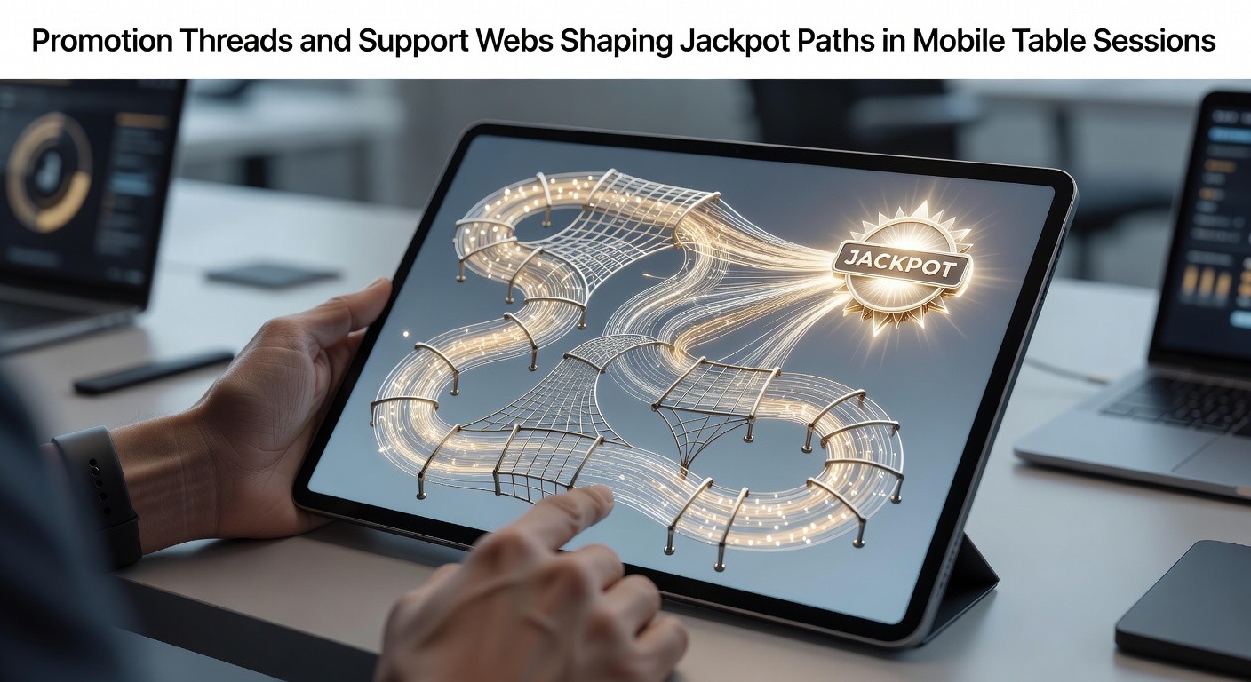 Mobile Tischspielsitzungen mit Promotion-Elementen und Support-Strukturen auf Smartphones