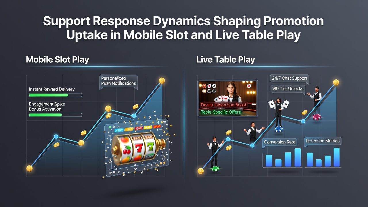 Mobile Live-Tischspiele mit Support-Interaktionen und Promotion-Elementen