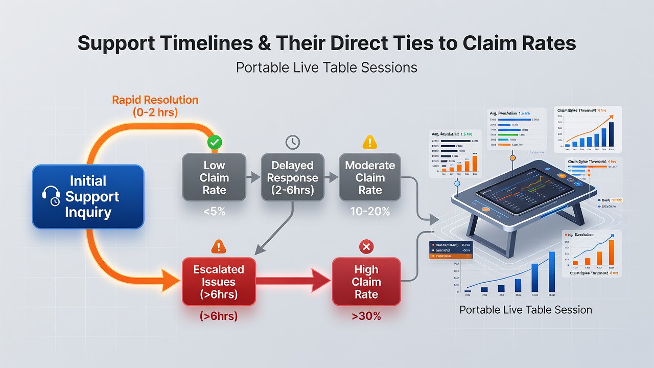 Data patterns linking support response times to promotion claims in live mobile gaming