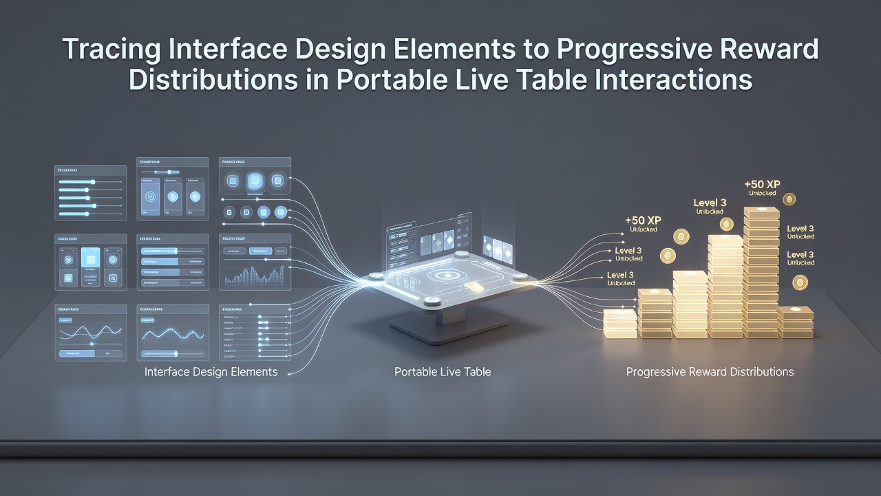 Mobile live table game interface showing design elements and reward indicators